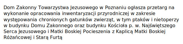 Ogłoszenie 1