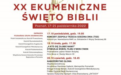 XX Ekumeniczne Święto Biblii w dniach 17-21 października