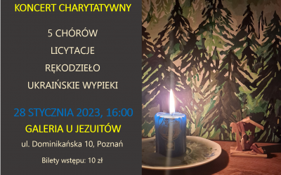 Zapraszamy na koncert charytatywny pt. „Kolędujemy dla Ukrainy” – 28.01.2023