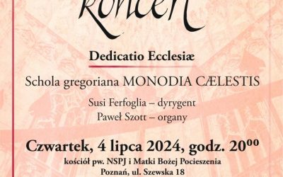 Koncert śpiewu gregoriańskiego – 4.07.2024