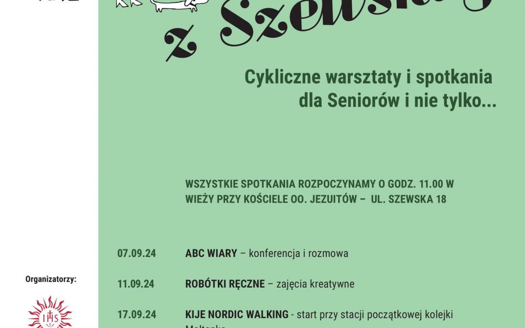 Wiara z Szewskiej zaprasza na wrześniowe spotkania!