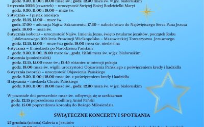 Okres Bożego Narodzenia u jezuitów w Poznaniu