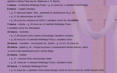 Wielki Post 2026 u Jezuitów w Poznaniu